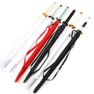 9 Styles High Quality Anime Demon Slayer Kamado Tanjirou Umbrella Cosplay Prop Parasol Katana Swords Anime Umbrellas Accessory