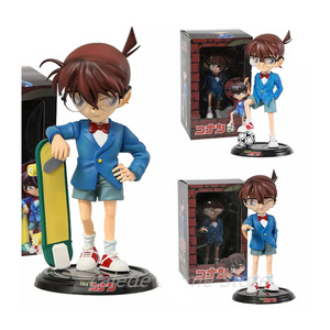 3 Styles 30CM Figurine GK Detective Conan PVC Anime Figure Football Skate Conan Edogawa Manga Toys Figures