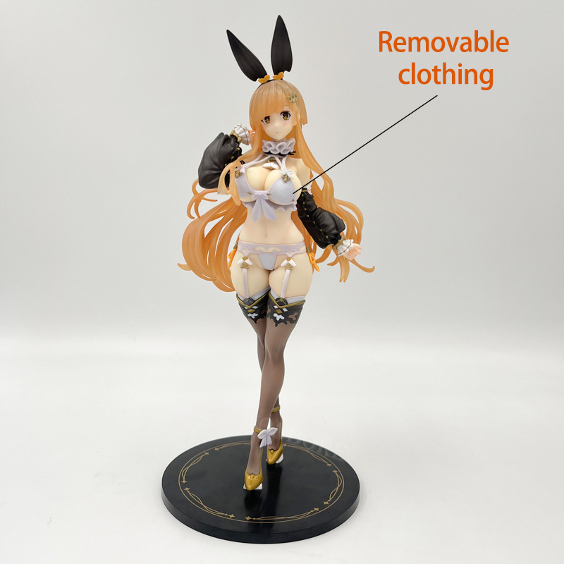 28CM Sexy Bunny Girls Anime Figure NEONMAX Mois Hard Adult Cartoon Manga Figurine Collectible Doll Toys Gifts