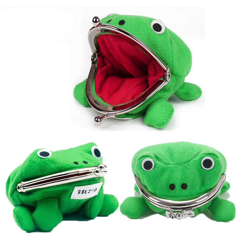 Anime Plush Wallets Frog Coin Purses Soft Mini Cartoon Props Durable Kawaii Little Hokage Coin Purse Gift Toys