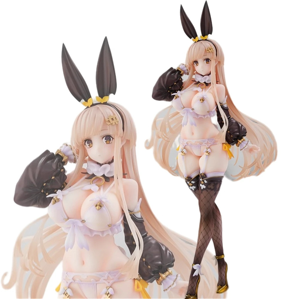 28CM Sexy Bunny Girls Anime Figure NEONMAX Mois Hard Adult Cartoon Manga Figurine Collectible Doll Toys Gifts