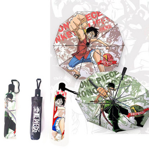 3 Styles Zoro Luffy ace sanji Umbrellas Summer Anime Cartoon Long Umbrella Swords Cosplay Prop