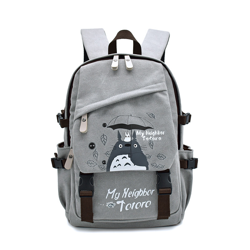 2 Styles My Neighbor Totoro Anime Backpack Teenagers Student's School Bag 43x30CM