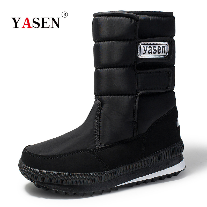 Wholesale Customized Men's Boots Shoes With Thick Fur Non-slip Waterproof Winter Snow Boots For Men Botas Mujer Thigh High Boots