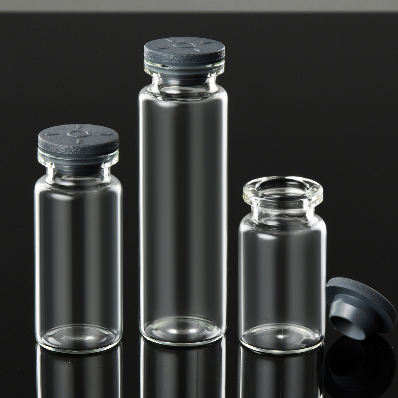 2ml-30ml penicillin bottle Medical glass bottle Injection Vials for Antibiotics small glass vial 3ml 5ml Moulded glass bottle