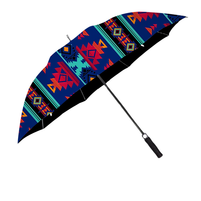 Aztec Boho Vibrant Colors African Fashion Ethnic Print Umbrella For Work