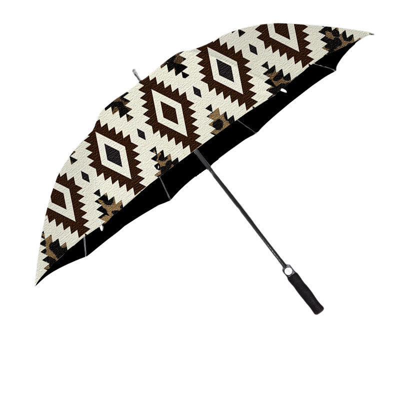 Aztec Boho Vibrant Colors African Fashion Ethnic Print Umbrella For Work