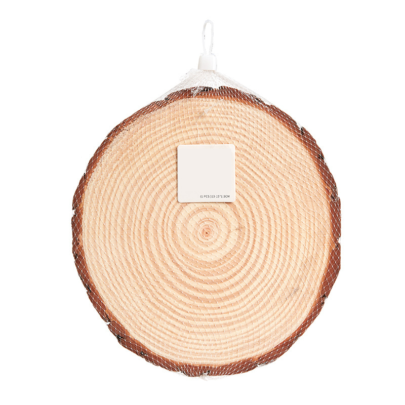 Wholesale Supplies Nature Wood Slices CUSTOM Creative Wooden Log Tree Slices Christmas Ornaments