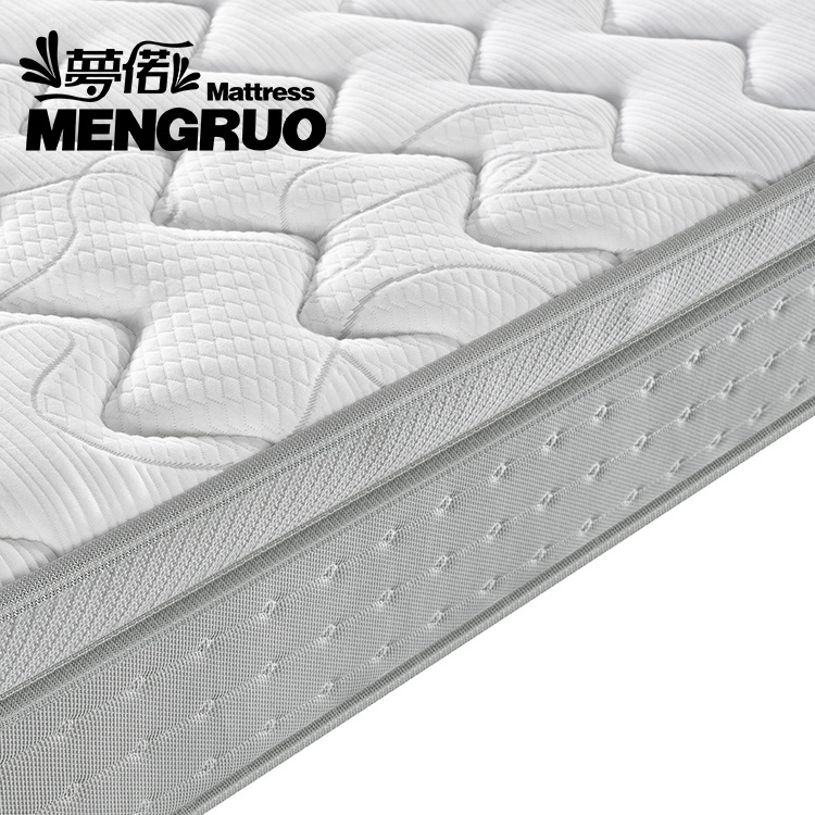 foshan mengruo factory supply high elastic soft memory foam roll packed compressed mattress wholesale double queen king size