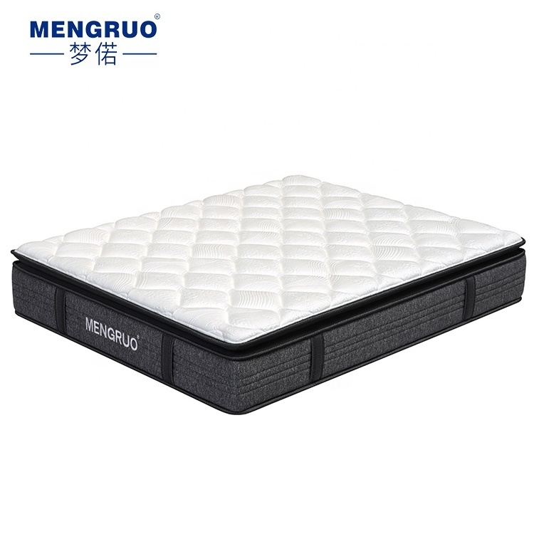 OEM/ODM 12 inch comfortable memory foam 5 zoned  hotel bed mattress queen size foam pocket spring mattress