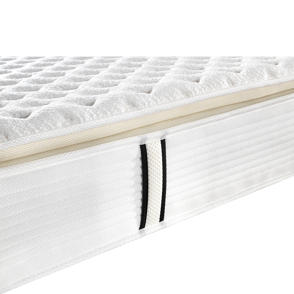 Lifestyle sleepwell double pillow top sleep rest hilton comfort cuddle 5 star hotel mattress matelas with super soft foam