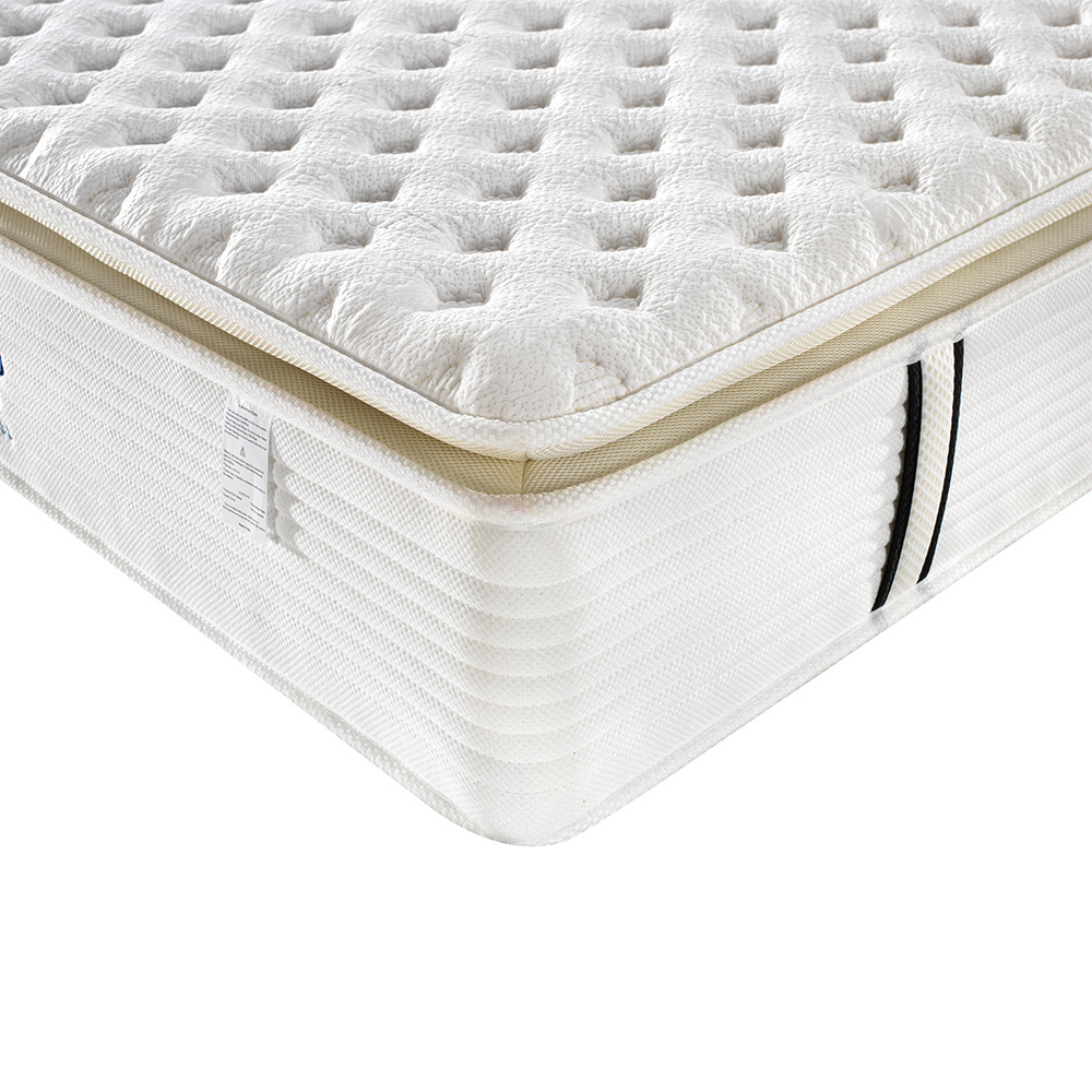 Lifestyle sleepwell double pillow top sleep rest hilton comfort cuddle 5 star hotel mattress matelas with super soft foam