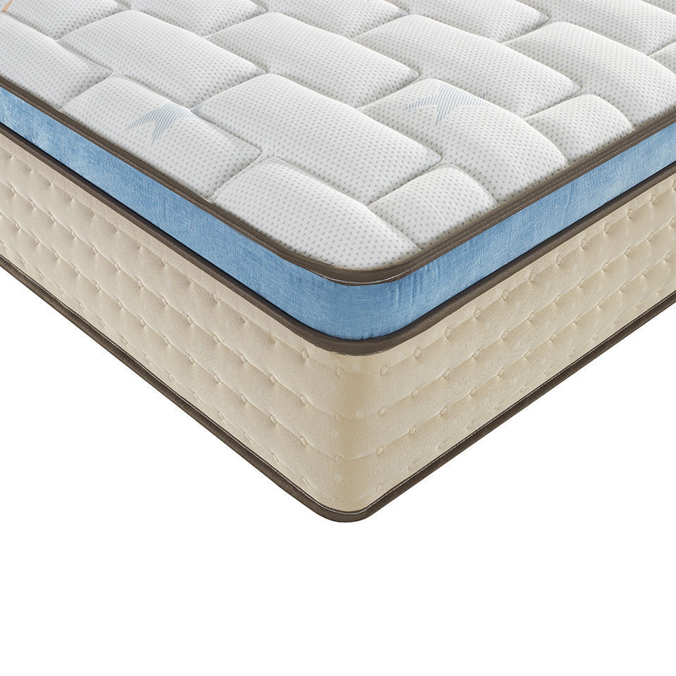 comfort pillow top full size OEM/ODM king memory size pocket mattress memory foam bed spring mattress