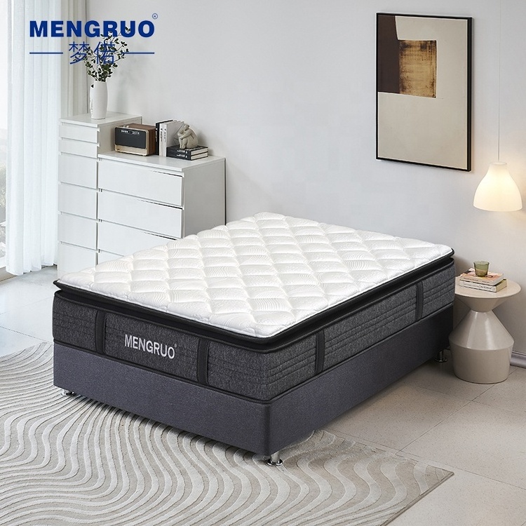 OEM/ODM 12 inch comfortable memory foam 5 zoned  hotel bed mattress queen size foam pocket spring mattress