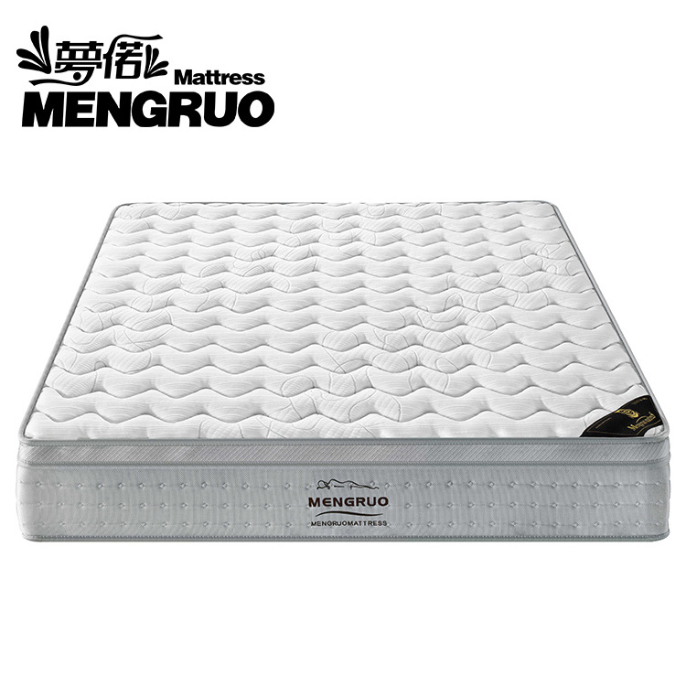 foshan mengruo factory supply high elastic soft memory foam roll packed compressed mattress wholesale double queen king size