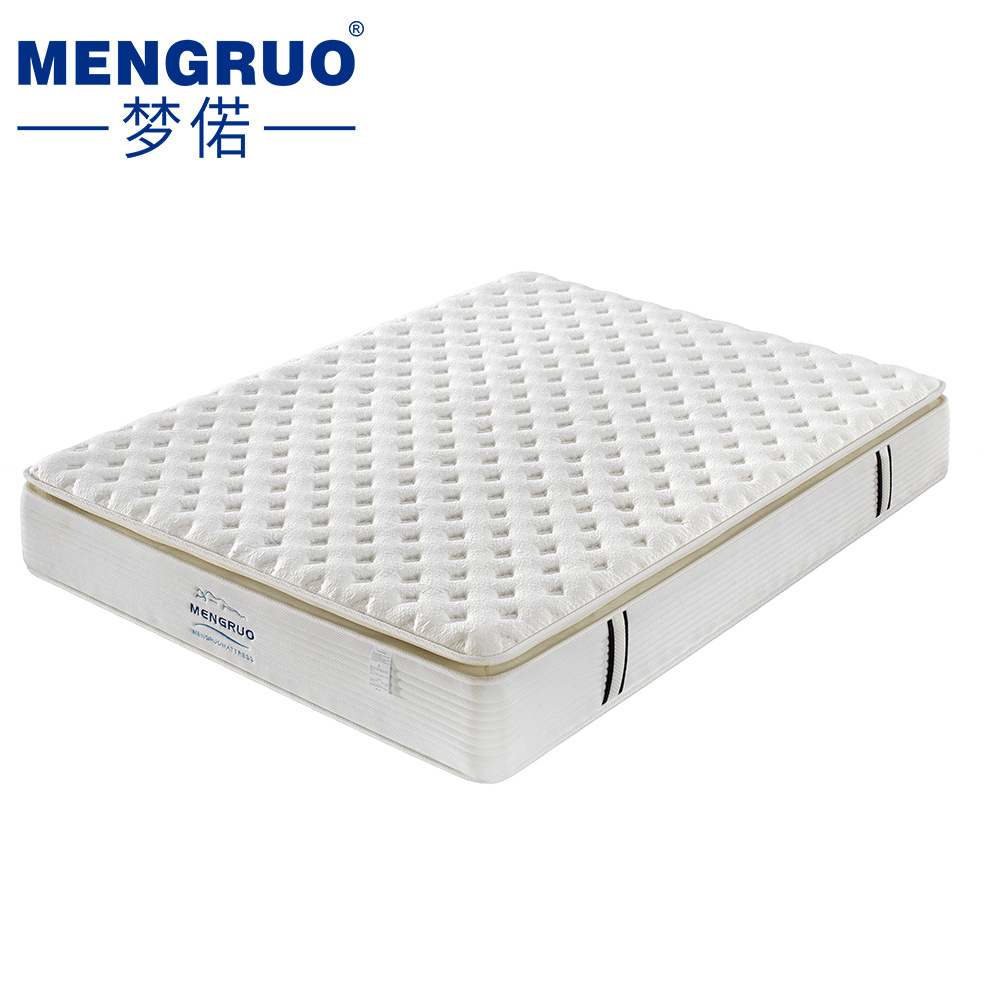 Lifestyle sleepwell double pillow top sleep rest hilton comfort cuddle 5 star hotel mattress matelas with super soft foam