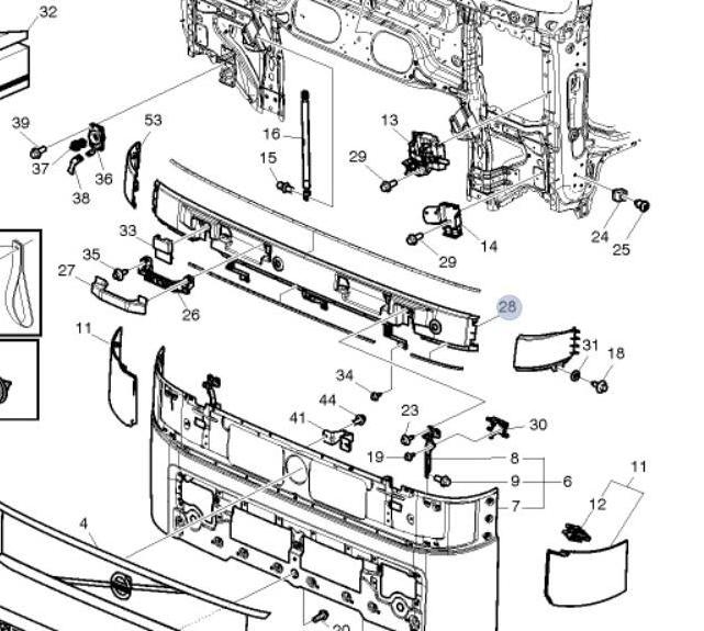 Truck Body Parts  84055530   fh12 sun visor for trucks