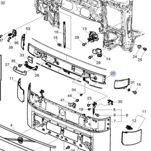 Truck Body Parts  84055530   fh12 sun visor for trucks