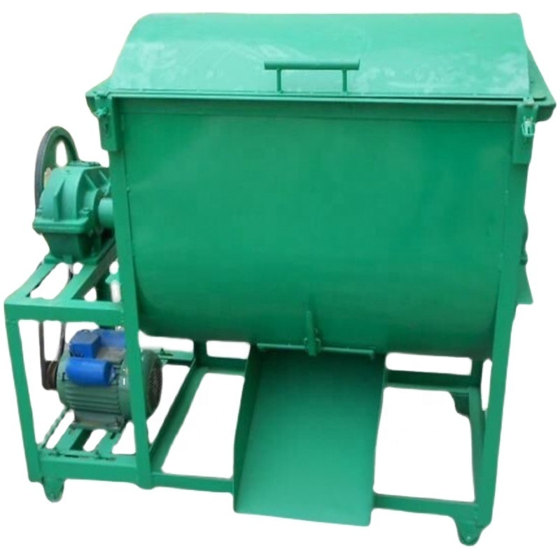 Large supply small farm household poultry cattle sheep rabbit feed making equipment mixing machines horizontal mixer