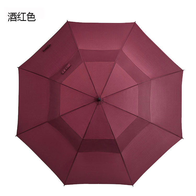 Promotion Gifts Business Straight Large Size Umbrellas Double Canopy Black Red Grey Golf Umbrella Custom with Logo Prints