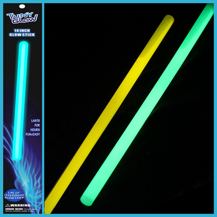 chemical glow sticks eco-friendly PE material lighting glow stick for emergency 1.5*30cm big sticks