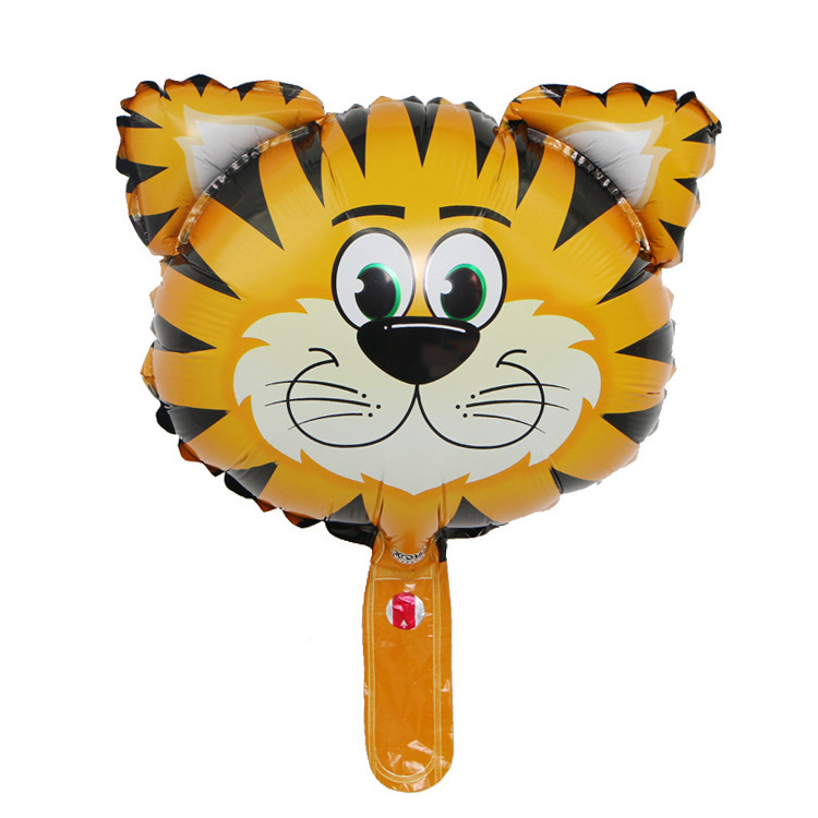 Animal head aluminum film balloon cartoon deer head monkey head lion tiger foil balloon for Promotional children's toys