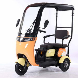 Electric Passenger Tricycles New Best Price China Adult Model 650W 3 Wheels Digital 2 Seat Electric Car for Adult Ji Mini 2 Open