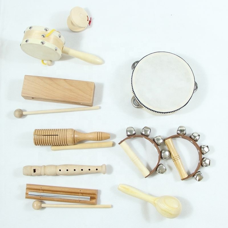 Wooden Music Set for Toddlers and Kids Eco Friendly Musical Set Wooden instrument Toy Set