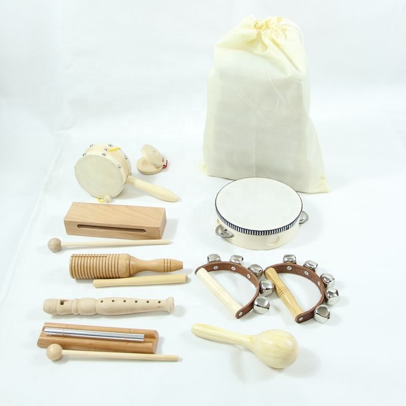 Wooden Music Set for Toddlers and Kids Eco Friendly Musical Set Wooden instrument Toy Set