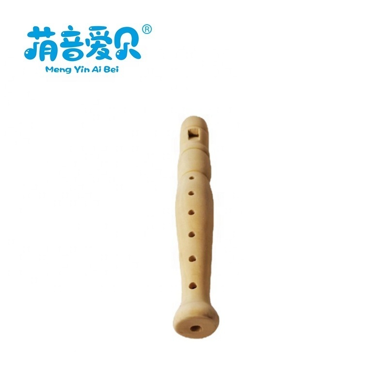 Music Toys Small Flute Wood Recorder Educational Wood Flute Sound Recorder Toy for Children Kids