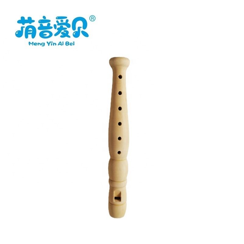 Music Toys Small Flute Wood Recorder Educational Wood Flute Sound Recorder Toy for Children Kids