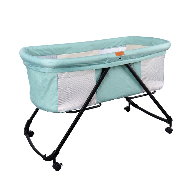 fashionable newborn bed folding Baby Cribs swing baby cot