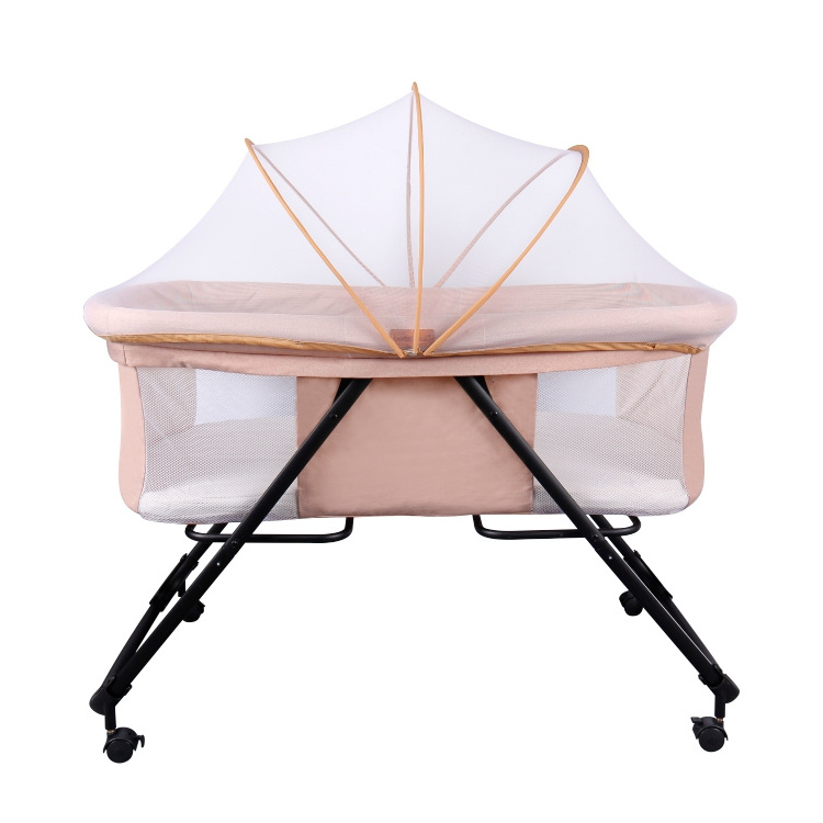 Baby cots wooden with swing twins