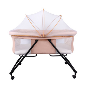 Baby cots wooden with swing twins