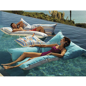 Outdoor beanbag pool lounge/ fabric swimming pool float / pool float lounge