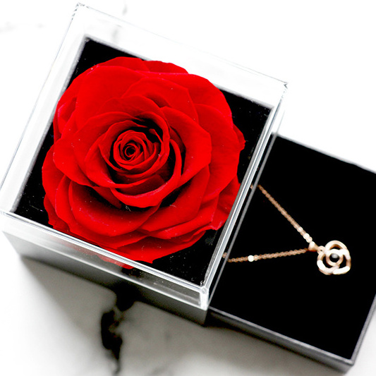 Soft Dream Eternity Rose & Drawer: Unforgettable Gifts for Her Mom, Wife, Girlfriend, Grandma. Cherish Birthdays, Anniversarie