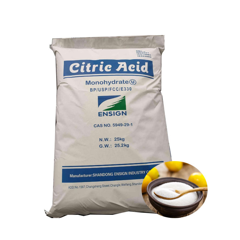 Bulk price Citric Acid Monohydrate anhydrous food grade Additives Ensign rzbc ttca citric acid powder  BP USP FCC E330 for sale