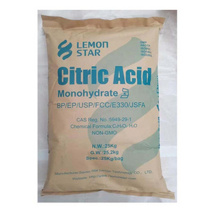 Food additives 8-40 mesh Citric Acid Monohydrate Anhydrous E330 BP USP grade