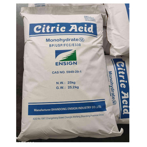 China factory bulk price 25kg bag BP USP FCC TTCA Ensign Citric Acid Monohydrate Anhydrous food grade citric acid powder