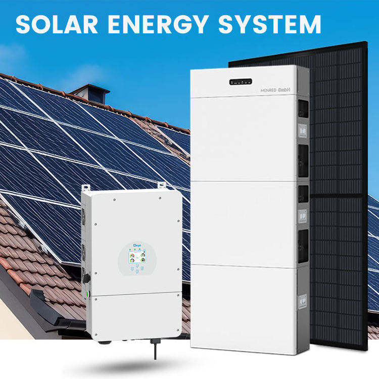 Complete Solar Package Hybrid 8kw Solar Energy System Power Kit For Home 5kw 8kw 10kw Jinko Solar Panel