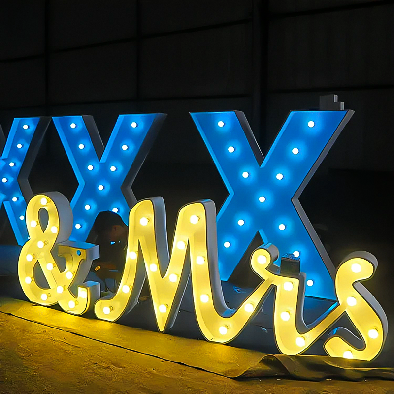 Wholesale Large Advertising Letter Lights Giant LED Number Lights Outdoor Marquee Letters