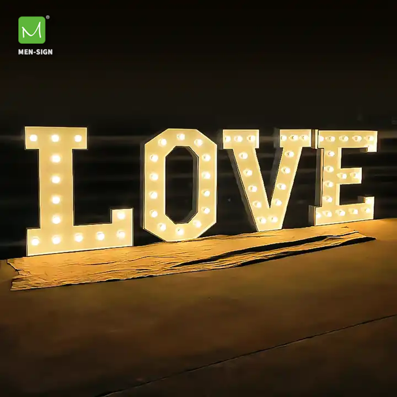 Wholesale Wedding Decor Lights Marquee Letter 4ft Led Big Numbers Giant Light Up Letters Led Marquee Love Letters