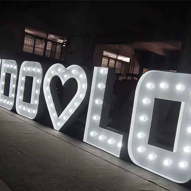 Wholesale Wedding Decor Lights Marquee Letter 4ft Led Big Numbers Giant Light Up Letters Led Marquee Love Letters