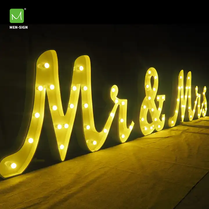 Wholesale Wedding Decor Lights Marquee Letter 4ft Led Big Numbers Giant Light Up Letters Led Marquee Love Letters