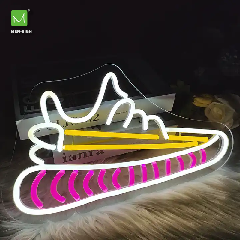 Custom Led Sneaker Neon Light Logo 12V 3D Shoes Light brand Sign Advertising Decoration Neon Sign