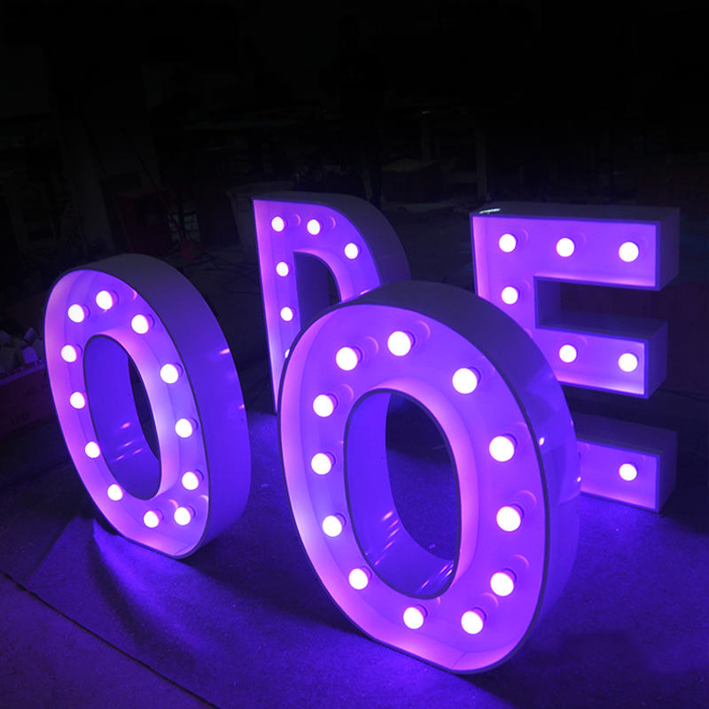 Wholesale Large Advertising Letter Lights Giant LED Number Lights Outdoor Marquee Letters