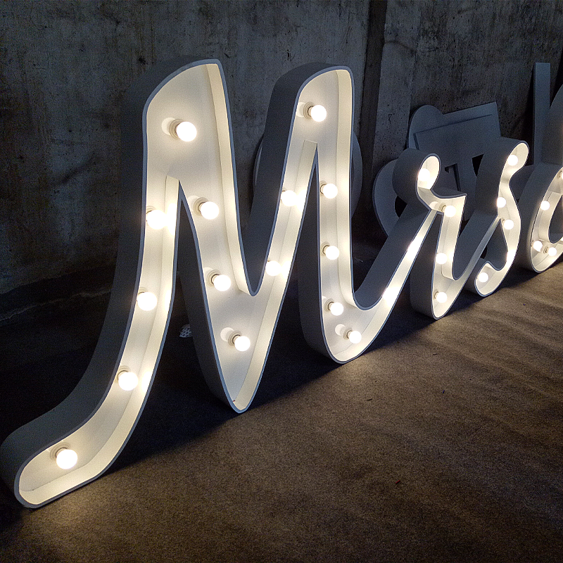 Wholesale Large Advertising Letter Lights Giant LED Number Lights Outdoor Marquee Letters