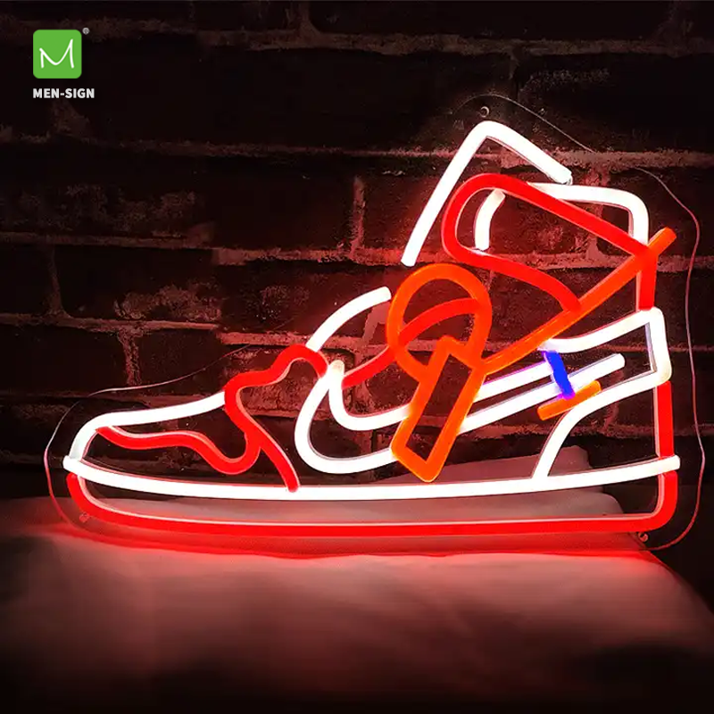 Custom Led Sneaker Neon Light Logo 12V 3D Shoes Light brand Sign Advertising Decoration Neon Sign