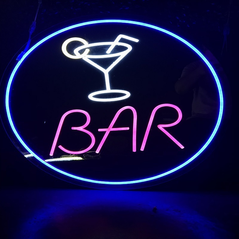 Custom Indoor And Outdoor Nightclub Advertising Light Signage Bar Light Logo Store Logo Advertising Light