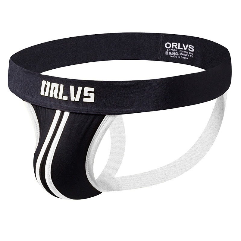 ORLVS European Cotton Jockstraps Low Rise Gay Men Thong